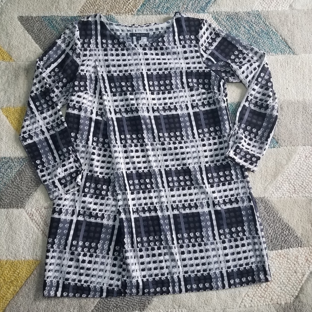 Thakoon Dotted Long Sleeve Dress Large
